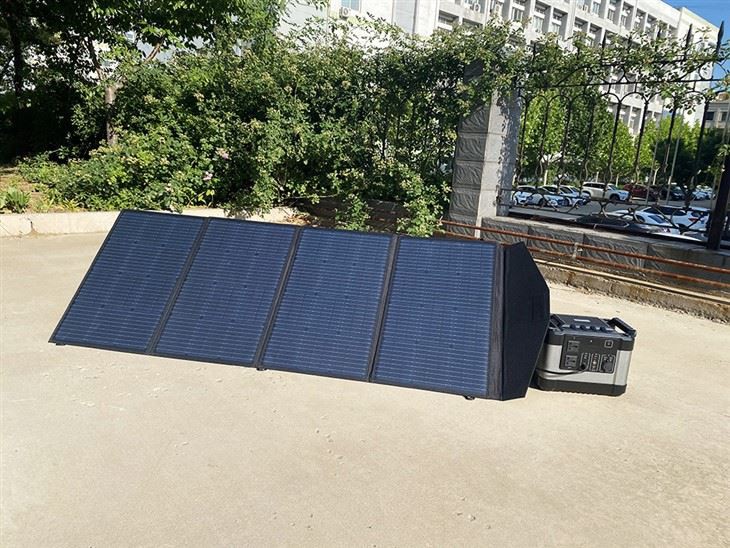 200W panèl solè pòtab pou deyò